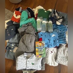 HugeAssorted Baby Clothing and Accessories 3-6 6-9 months